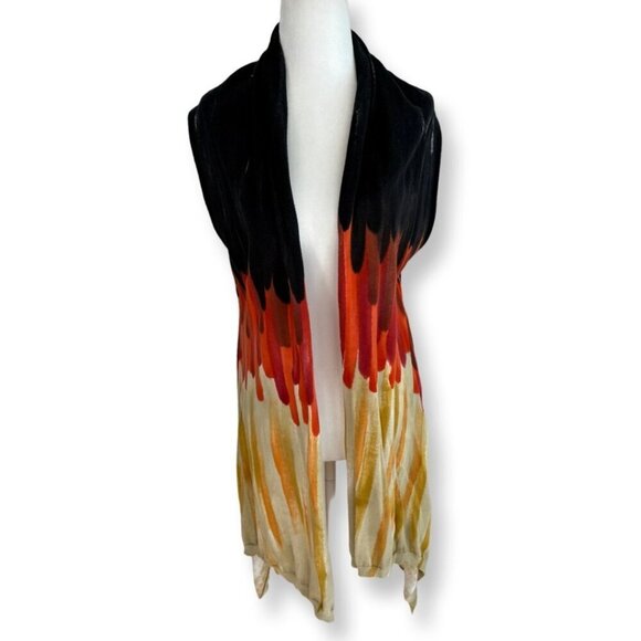 Dor Dor Couture Boho Open Front Cardigan Wrap Vest Size Medium - Picture 2 of 12